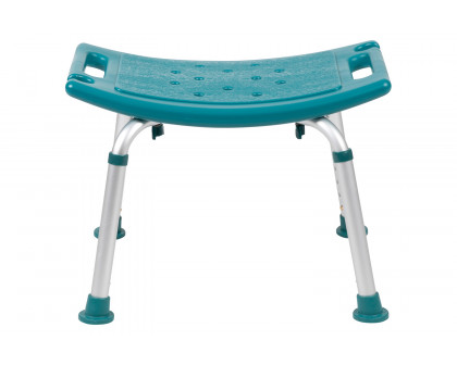 BLNK HERCULES Series Medical Adjustable Bath and Shower Chair with Non-slip Feet - Teal