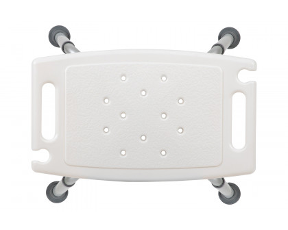 BLNK HERCULES Series Medical Adjustable Bath and Shower Chair with Non-slip Feet - White