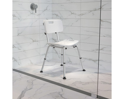 BLNK - HERCULES Series Medical Adjustable Bath and Shower Chair with Back