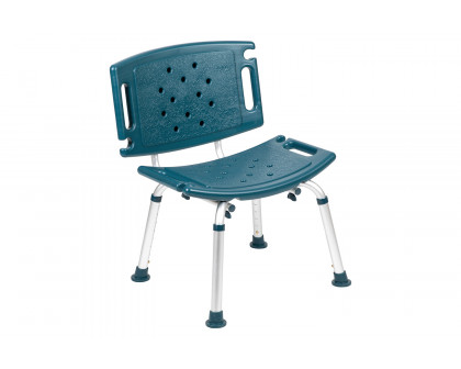 BLNK HERCULES Series Medical Adjustable Bath and Shower Chair with Extra Large Back - Navy