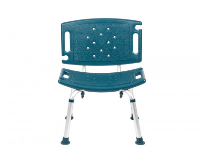 BLNK HERCULES Series Medical Adjustable Bath and Shower Chair with Extra Large Back - Navy