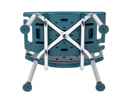 BLNK HERCULES Series Medical Adjustable Bath and Shower Chair with Extra Large Back - Navy