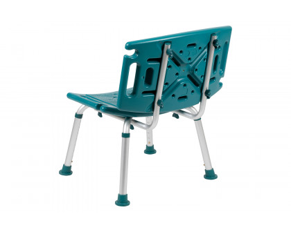 BLNK HERCULES Series Medical Adjustable Bath and Shower Chair with Extra Large Back - Teal