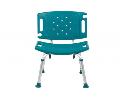 BLNK HERCULES Series Medical Adjustable Bath and Shower Chair with Extra Large Back - Teal