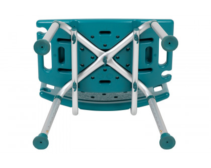 BLNK HERCULES Series Medical Adjustable Bath and Shower Chair with Extra Large Back - Teal