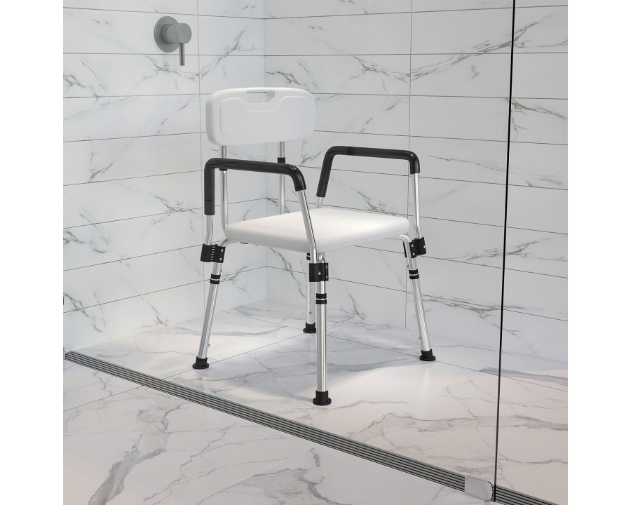 BLNK - HERCULES Series Medical Adjustable Bath and Shower Chair with Quick Release Back and Arms