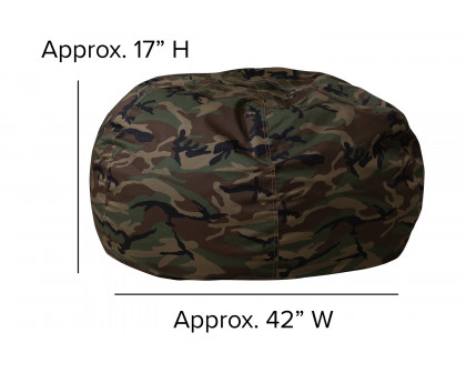 BLNK Duncan Oversized Refillable Bean Bag Chair for All Ages - Camouflage