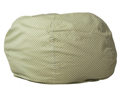 BLNK Duncan Oversized Refillable Bean Bag Chair for All Ages - Green Dot