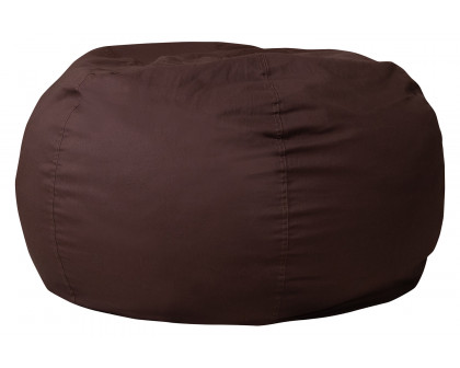 BLNK Duncan Oversized Refillable Bean Bag Chair for All Ages - Solid Brown