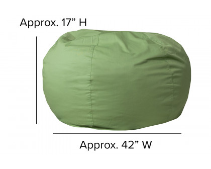 BLNK Duncan Oversized Refillable Bean Bag Chair for All Ages - Solid Green