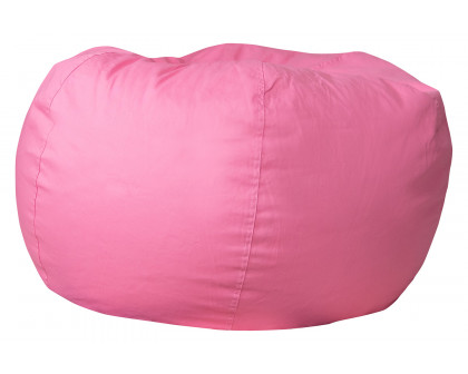 BLNK Duncan Oversized Refillable Bean Bag Chair for All Ages - Solid Light Pink