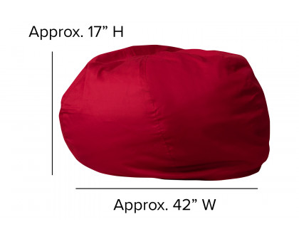 BLNK Duncan Oversized Refillable Bean Bag Chair for All Ages - Solid Red