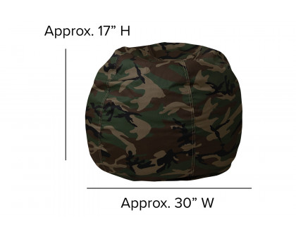 BLNK Dillon Small Refillable Bean Bag Chair for Kids and Teens - Camouflage