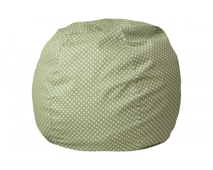 BLNK Dillon Small Refillable Bean Bag Chair for Kids and Teens - Green Dot