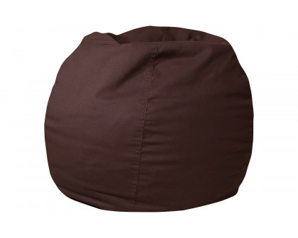 BLNK Dillon Small Refillable Bean Bag Chair for Kids and Teens - Solid Brown