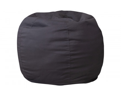 BLNK Dillon Small Refillable Bean Bag Chair for Kids and Teens - Solid Gray