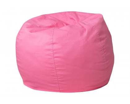 BLNK Dillon Small Refillable Bean Bag Chair for Kids and Teens - Solid Light Pink