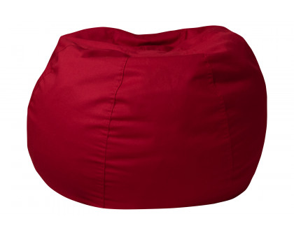 BLNK Dillon Small Refillable Bean Bag Chair for Kids and Teens - Solid Red