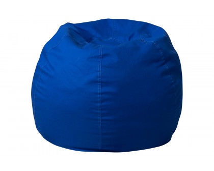 BLNK Dillon Small Refillable Bean Bag Chair for Kids and Teens - Solid Royal Blue