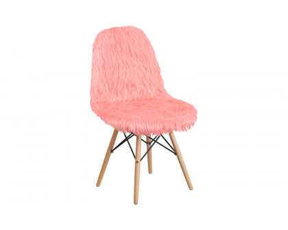 BLNK™ Calvin Shaggy Dog Accent Chair - Pink