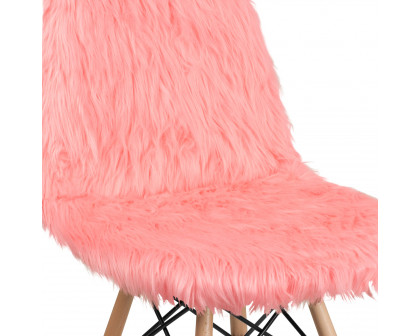 BLNK™ Calvin Shaggy Dog Accent Chair - Pink