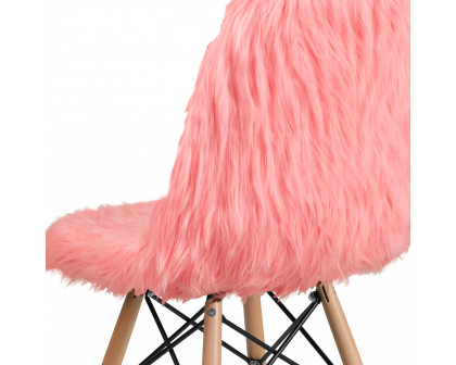 BLNK™ Calvin Shaggy Dog Accent Chair - Pink