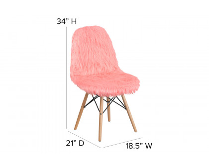 BLNK™ Calvin Shaggy Dog Accent Chair - Pink