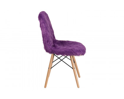 BLNK™ Calvin Shaggy Dog Accent Chair - Purple