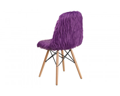 BLNK™ Calvin Shaggy Dog Accent Chair - Purple