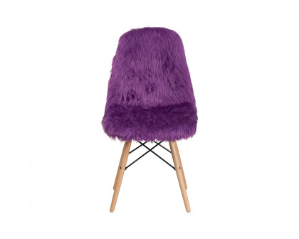 BLNK™ Calvin Shaggy Dog Accent Chair - Purple