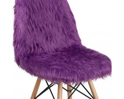 BLNK™ Calvin Shaggy Dog Accent Chair - Purple