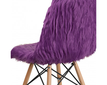 BLNK™ Calvin Shaggy Dog Accent Chair - Purple