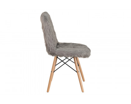 BLNK™ Calvin Shaggy Dog Accent Chair - Charcoal Gray