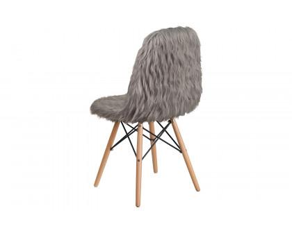 BLNK™ Calvin Shaggy Dog Accent Chair - Charcoal Gray