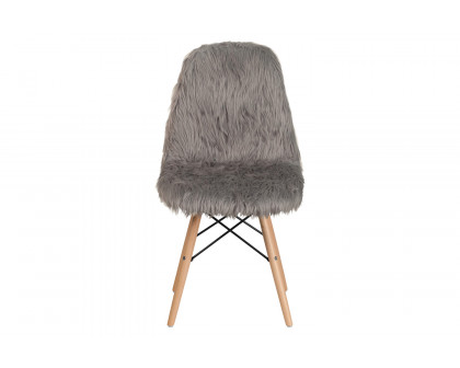 BLNK™ Calvin Shaggy Dog Accent Chair - Charcoal Gray