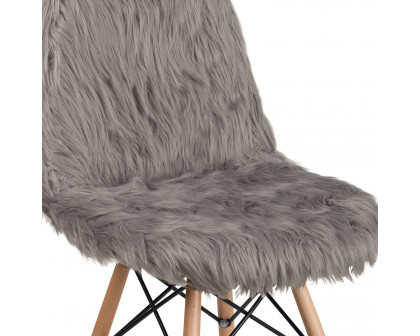 BLNK™ Calvin Shaggy Dog Accent Chair - Charcoal Gray