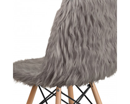 BLNK™ Calvin Shaggy Dog Accent Chair - Charcoal Gray