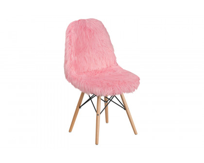 BLNK™ Calvin Shaggy Dog Accent Chair - Light Pink