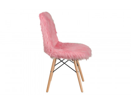 BLNK™ Calvin Shaggy Dog Accent Chair - Light Pink