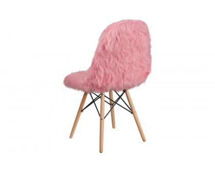 BLNK™ Calvin Shaggy Dog Accent Chair - Light Pink