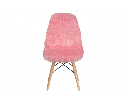 BLNK™ Calvin Shaggy Dog Accent Chair - Light Pink