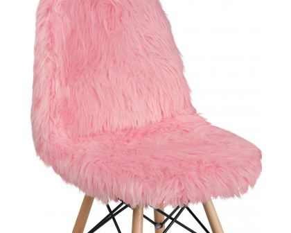 BLNK™ Calvin Shaggy Dog Accent Chair - Light Pink