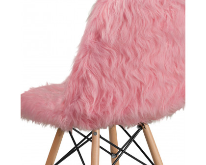 BLNK™ Calvin Shaggy Dog Accent Chair - Light Pink