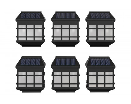 BLNK - Holder Wall Mount LED Solar Lights 6 Pack