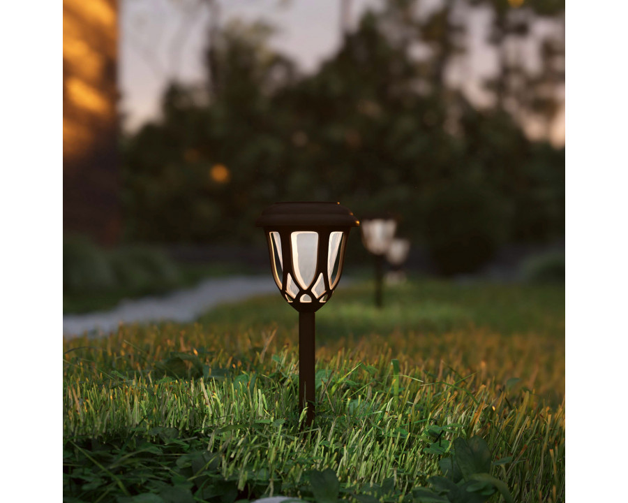 BLNK - Hess Brown Tulip Design LED Solar Lights 8 Pack