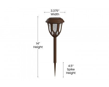 BLNK - Hess Brown Tulip Design LED Solar Lights 8 Pack