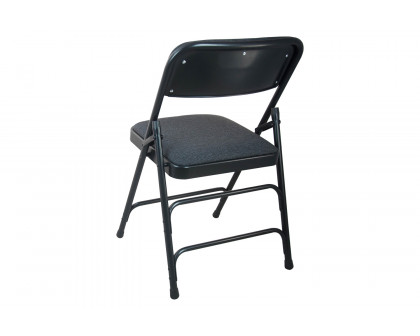 BLNK Advantage Padded Metal Folding Chair - Black