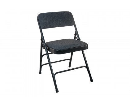 BLNK Advantage Padded Metal Folding Chair - Black