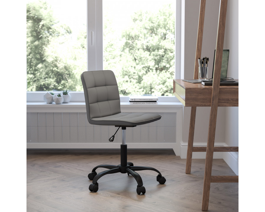 BLNK Sorrento LeatherSoft Home and Office Task Chair - Gray