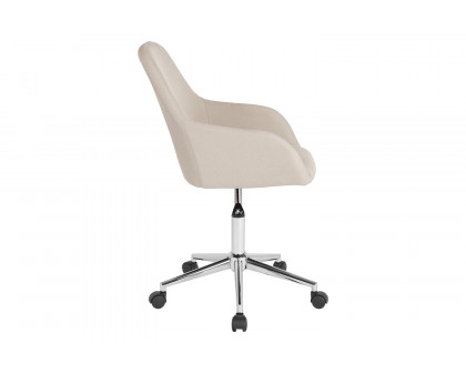 BLNK Cortana Fabric Home and Office Mid-Back Chair - Beige